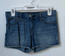 Load image into Gallery viewer, Polo Ralph Lauren Girls Blue Denim 5-Pocket Design Cut-Off Shorts Size 14
