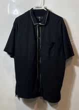 Load image into Gallery viewer, Banana Republic Mens Black Cotton Short Sleeve Collared Button-Up Shirt Size XL
