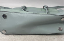 Load image into Gallery viewer, Michael Kors Womens Selma Light Green Patchwork Double Handle Satchel Handbag
