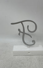 Load image into Gallery viewer, Lillian Rose Silver-Tone Rhinestone Letter F 5.5 Inch Monogram Cake Topper
