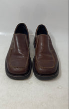 Load image into Gallery viewer, Alfani Mens Brown Leather Square Toe Slip-On Loafer Shoes Size 8.5
