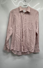 Load image into Gallery viewer, Zara Mens Light Pink Relaxed Fit Long Sleeve Collared Button-Up Shirt Size S
