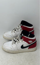 Load image into Gallery viewer, Nike Kids Air Jordan 1 Mid White Red Black Basketball Sneakers Shoes Size 7Y
