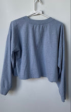 Load image into Gallery viewer, Michael Kors Womens Light Blue Heather Long Sleeve Pullover Sweatshirt Size L
