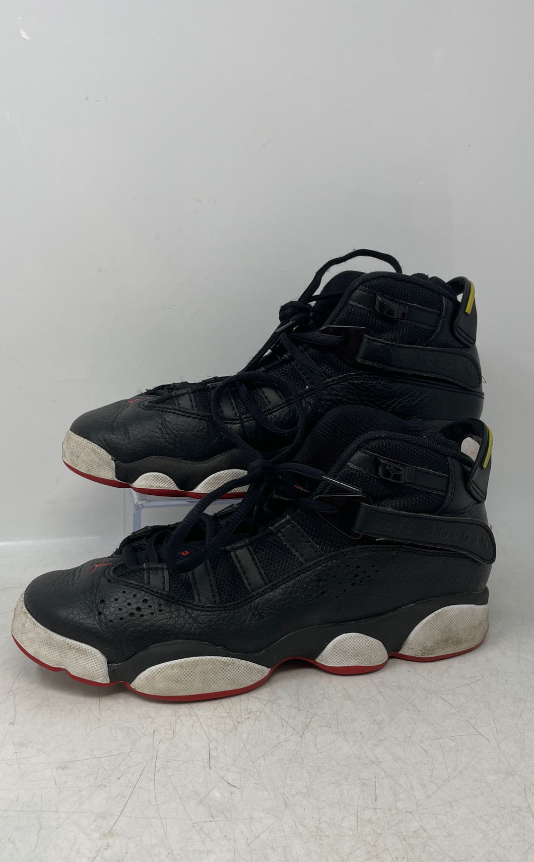 Nike Kids Air Jordan 6 Rings 323419-063 Black Lace-Up Sneaker Shoes Size 5.5Y