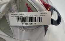 Load image into Gallery viewer, Nike Kids Air Jordan Retro 7 Hare White Gray Red Basketball Shoes Size 6Y
