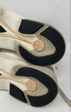 Load image into Gallery viewer, Authentic Tory Burch Womens Luck White Brown Trainer Shoes Size 10M Stained
