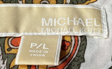 Load image into Gallery viewer, Michael Kors Womens Multicolor Printed Long Sleeve Blouse Top Size P/L
