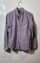 Load image into Gallery viewer, Banana Republic Mens Lilac Cotton Collared Button-Up Shirt Size Small
