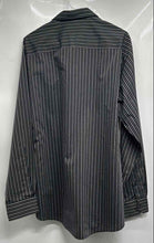 Load image into Gallery viewer, Alfani Mens Black Gray White Long Sleeve Dress Shirt Size 16.5 34/35
