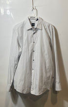 Load image into Gallery viewer, Hugo Boss Mens White Long Sleeve Regular Fit Button-Up Shirt Size Large

