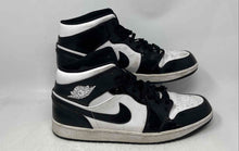 Load image into Gallery viewer, Nike Mens Air Jordan 1 Mid SE DD1649-001 Black White Sneakers Shoes Size 17
