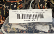 Load image into Gallery viewer, Zara Womens Multicolor Printed Metallic Thread Boho Maxi Dress Size XL
