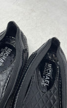 Load image into Gallery viewer, Michael Kors Girls Kory Black Sequin Bow Round Toe Ballet Flats Shoes Size 13C
