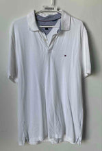Load image into Gallery viewer, Tommy Hilfiger Mens White Short Sleeve Spread Collar Polo Shirt Size L/G
