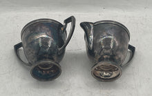 Load image into Gallery viewer, Set Of 2 Pcs Oxford Silver-Tone Vintage Style Creamer And Sugar Bowl Collectible
