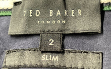 Load image into Gallery viewer, Ted Baker Mens Blue Short Sleeve Front Button Slim Fit Polo Shirt Size 2
