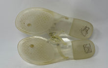 Load image into Gallery viewer, Authentic Tory Burch Womens Mini Miller Clear Thong Sandals Size 8 Stained
