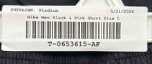 Load image into Gallery viewer, Nike Womens Dri-Fit Tempo Black &amp; Pink Drawstring Running Athletic Shorts Size L

