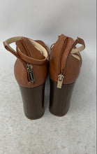 Load image into Gallery viewer, Jessica Simpson Womens Saveria Brown Block Heel Platform Sandals Size 8M
