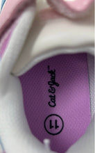 Load image into Gallery viewer, Cat &amp; Jack Kids White Pink Round Toe Low Top Sneaker Shoes Size 11
