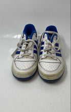 Load image into Gallery viewer, Adidas Womens Forum Low White Blue Round Toe Lace-Up Sneaker Shoes Size 5.5
