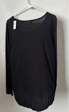 Load image into Gallery viewer, Old Navy Womens Black Long Sleeve Round Neck Pullover T-Shirt Size L With Tag
