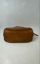 Load image into Gallery viewer, Steve Madden Womens Brown Gold-Tone Leather Inner Pockets Shoulder Handbag
