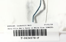 Load image into Gallery viewer, Perry Ellis Mens White Straight Leg Trouser Pants Size 32WX30L With Tag
