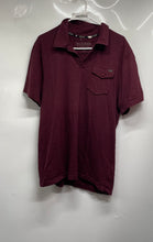 Load image into Gallery viewer, Guess Mens Red Short Sleeve Spread Collar Regular Fit Polo Shirt Size L/G

