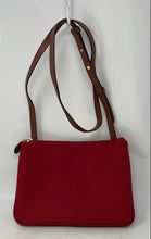 Load image into Gallery viewer, Authentic Lauren Ralph Lauren Womens Red Shoulder Crossbody Handbag
