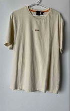 Load image into Gallery viewer, Hugo Boss Mens Cream Relaxed Fit Short Sleeve Crew Neck Pullover T-Shirt Size XL
