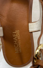 Load image into Gallery viewer, Michael Kors Womens Brown Leather Flat Thong Sandals Size 6M
