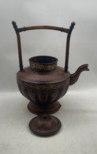Load image into Gallery viewer, Antique Copper Engraved Home Decor Large Tea Kettle With Lid Collectible
