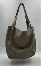 Load image into Gallery viewer, Authentic Tous Womens Gray Leather Inner Pocket Shoulder Handbag Stained Damaged
