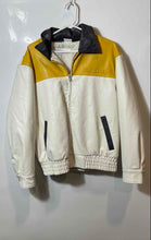 Load image into Gallery viewer, BDG Mens Yellow White Collared Pockets Full-Zip Jacket Size Small
