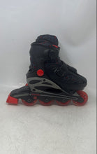 Load image into Gallery viewer, Roller Derby Kids Black Red Adjustable Strap Inline Skates Size 12-2
