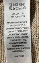 Load image into Gallery viewer, Max Studio Womens Beige White Striped Crew Neck Long Sleeve Pullover Sweater M
