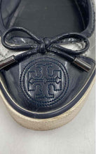 Load image into Gallery viewer, Authentic Tory Burch Womens Skylar Black Silver White Ballet Flats Size 5.5 M
