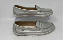 Load image into Gallery viewer, Cole Haan Womens Pinch Weekender Silver Leather Slip-On Loafer Shoes Size 7 B
