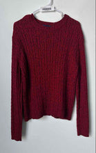 Load image into Gallery viewer, Karen Scott Womens Red Cotton Crew Neck Long Sleeve Pullover Sweater Size Large
