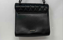 Load image into Gallery viewer, Aldo Womens Black Quilted Inner Pockets Chain Strap Flap Crossbody Handbag
