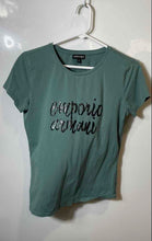 Load image into Gallery viewer, Emporio Armani Womens Green Short Sleeve Crew Neck Pullover T-Shirt Size 42
