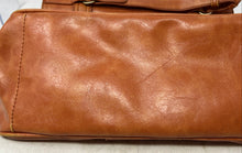 Load image into Gallery viewer, MSK Womens Brown Leather Inner Pockets Shoulder Flap Crossbody Handbag
