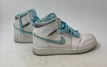 Load image into Gallery viewer, Nike Kids Air Jordan 1 High 332148-106 White And Blue Sneaker Shoes Size 5.5Y
