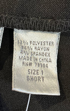 Load image into Gallery viewer, Chico's Womens Black Pleated Front Straight Leg Side-Zip Trouser Pants Size 1
