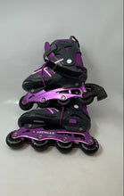Load image into Gallery viewer, Airwalk Unisex Kids ABEC-5 Gray Purple Lace-Up Adjustable Inline Skates Size 5-8
