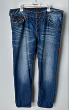 Load image into Gallery viewer, True Religion Mens Blue Medium Wash Stretch Straight Leg Jeans Pants Size 40
