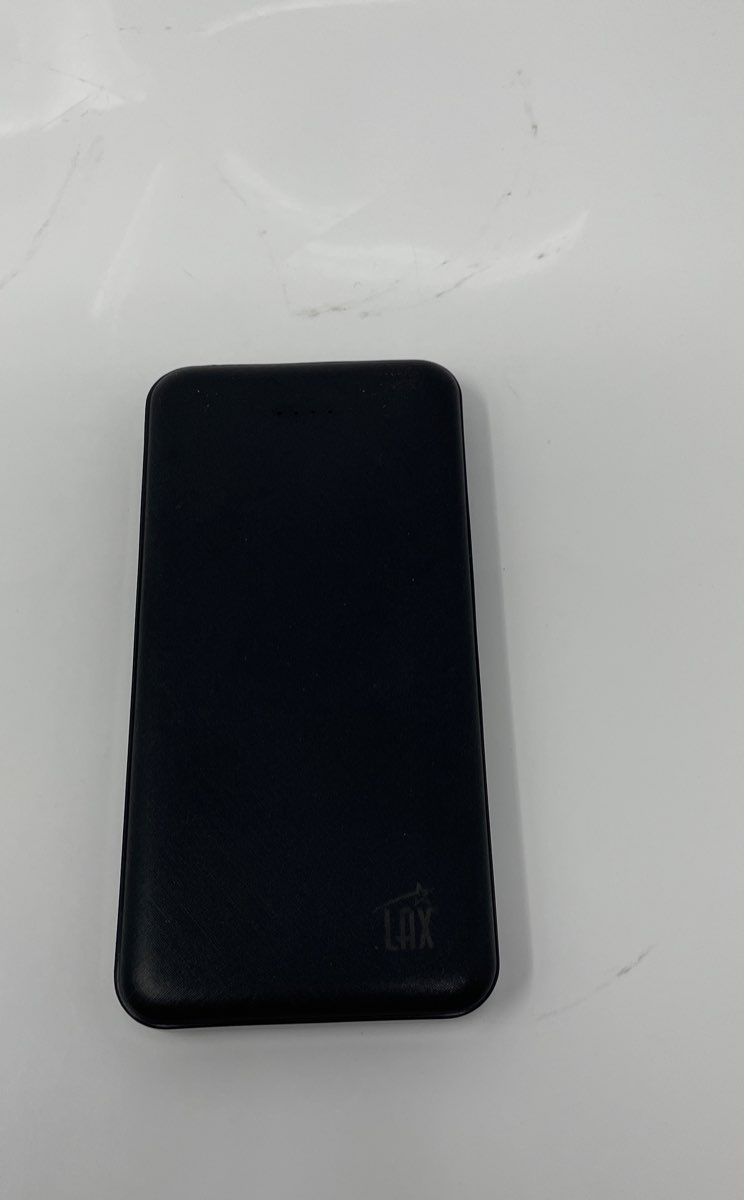 Lax Black Dual USB Portable Charger 12000mAh Power Bank Powers On