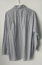 Load image into Gallery viewer, Calvin Klein Mens Gray Regular Fit Stretch Long Sleeve Dress Shirt Size 17 32/33

